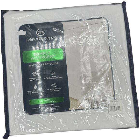 Serta Other - Serta Perfect Sleeper Elite Twin Mattress Protector Waterproof simply Allergen